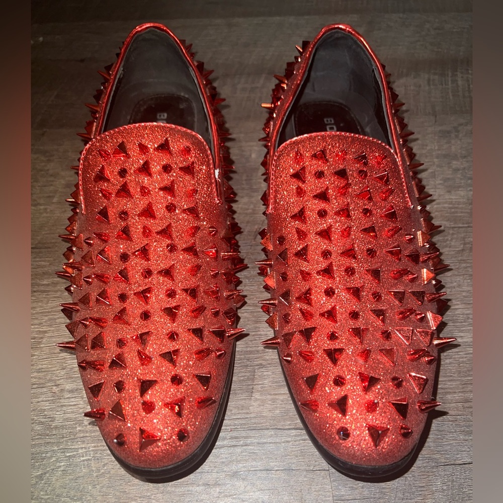 Bolano Men’s Slip-On/Loafer Spiked Luxury Shoe - Picture 3 of 10